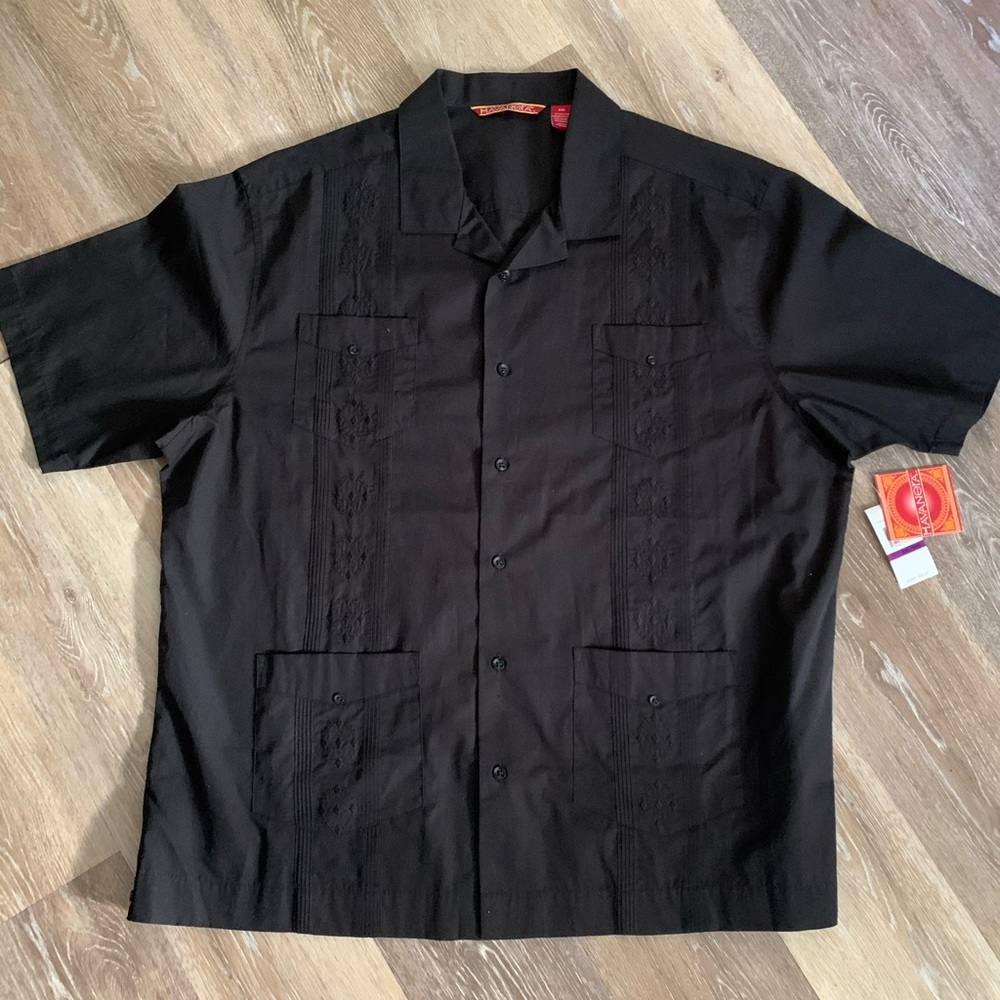 🔥 Havanera Mens Button- Up Shirt sz XXL